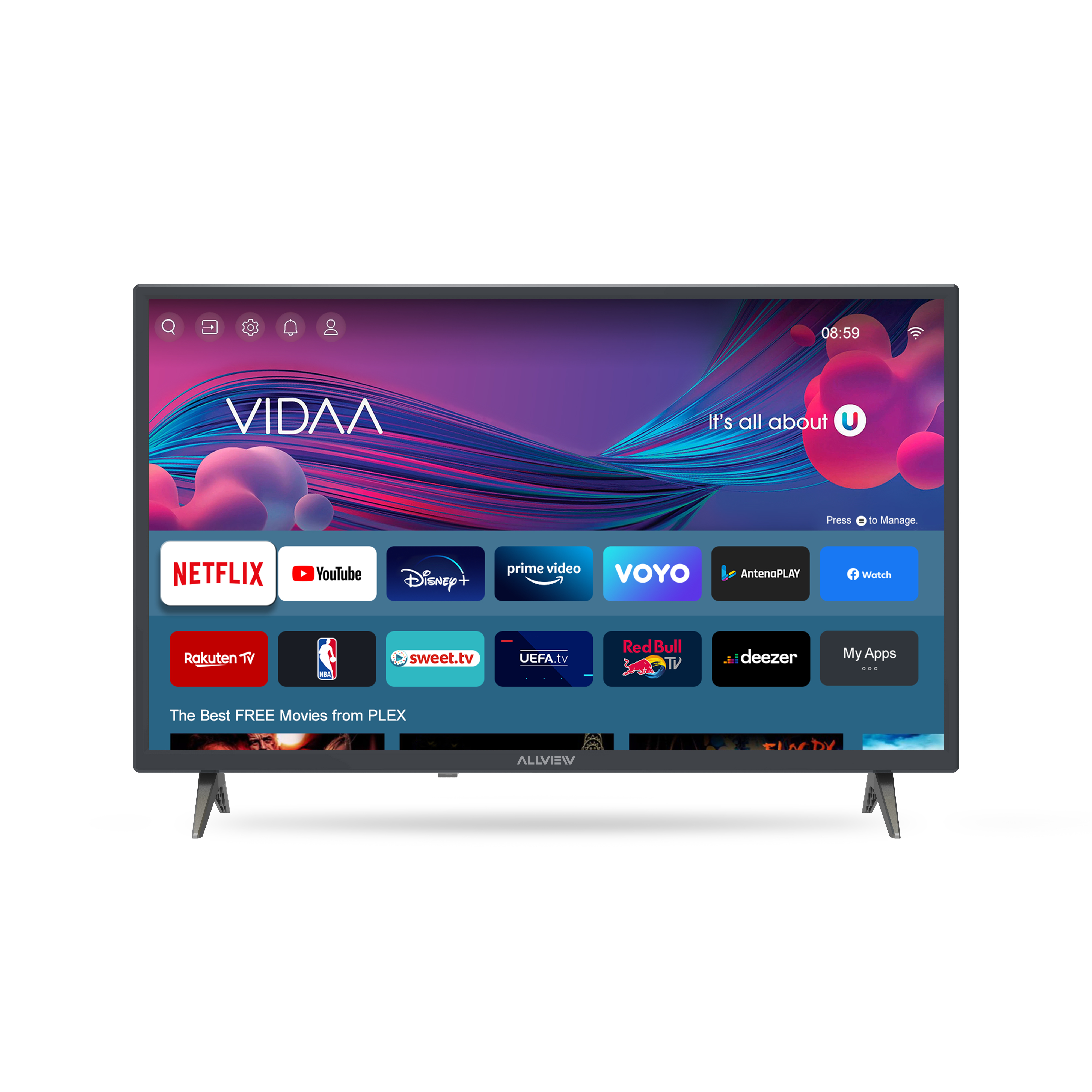 Pilt Allview | 32iPlay6000-H | 32" (81 cm) | Smart TV | VIDAA | HD | Black