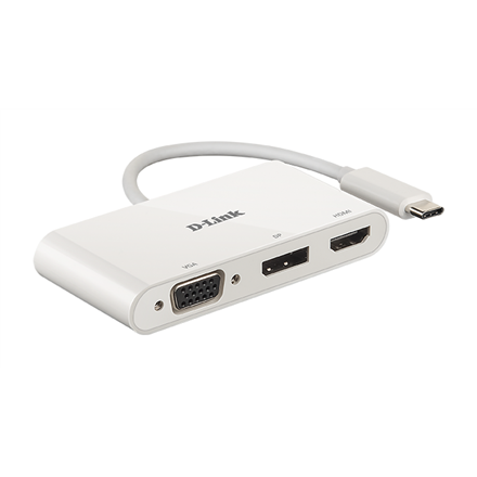 Pilt D-Link | 3-in-1 USB-C to HDMI/VGA/DisplayPort Adapter | DUB-V310 | USB hub | Warranty  month(s) | USB Type-C