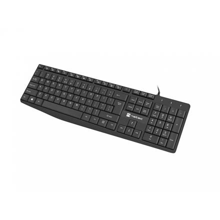 Pilt Natec | Keyboard | Nautilus NKL-1950 | Keyboard | Wired | US | Black | USB Type-A | 390 g