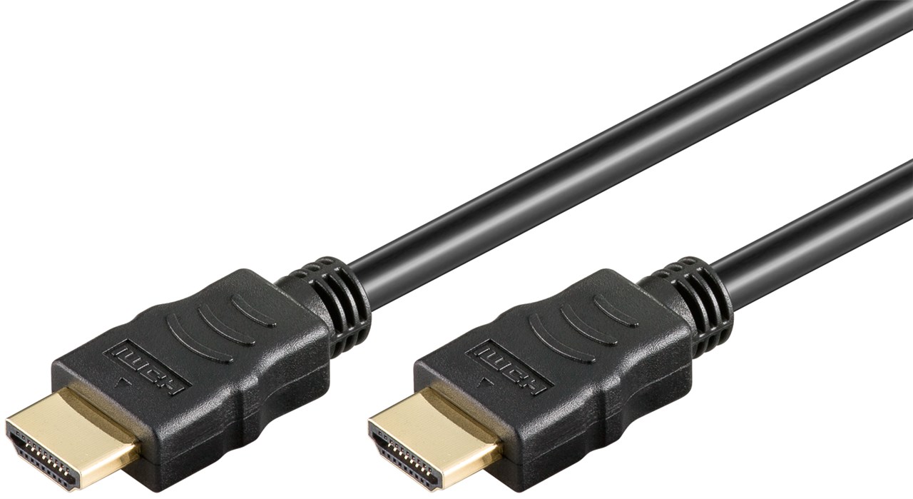 Pilt Goobay | High Speed HDMI Cable with Ethernet | Black | HDMI male (type A) | HDMI male (type A) | HDMI to HDMI | 1 m