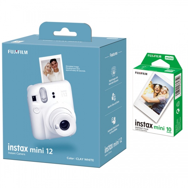 Pilt Fujifilm | MP | x | Caly White | 800 | Instax Mini 12 Camera + Instax Mini Glossy (10pl)