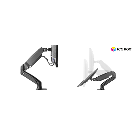 Pilt ICY BOX IB-MS303-T Monitor stand with desk mounted base for a screen size up to 27" | Raidsonic