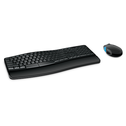 Pilt Microsoft | Keyboard and mouse | Sculpt Comfort Desktop | Keyboard and Mouse Set | Wired | Mouse included | RU | Black | USB | Numeric keypad