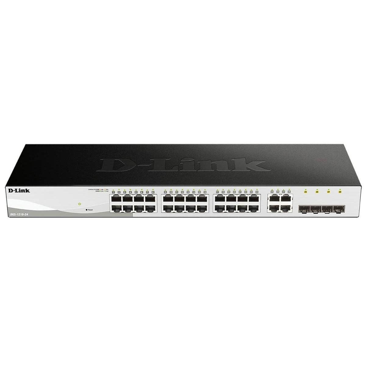 Pilt D-Link | Smart Managed Gigabit Switches | DGS-1210-24 | Managed L2 | Desktop/Rackmountable | 10/100 Mbps (RJ-45) ports quantity | 1 Gbps (RJ-45) ports quantity 24 | SFP ports quantity | PoE ports quantity | PoE+ ports quantity | Power supply type | month(s)