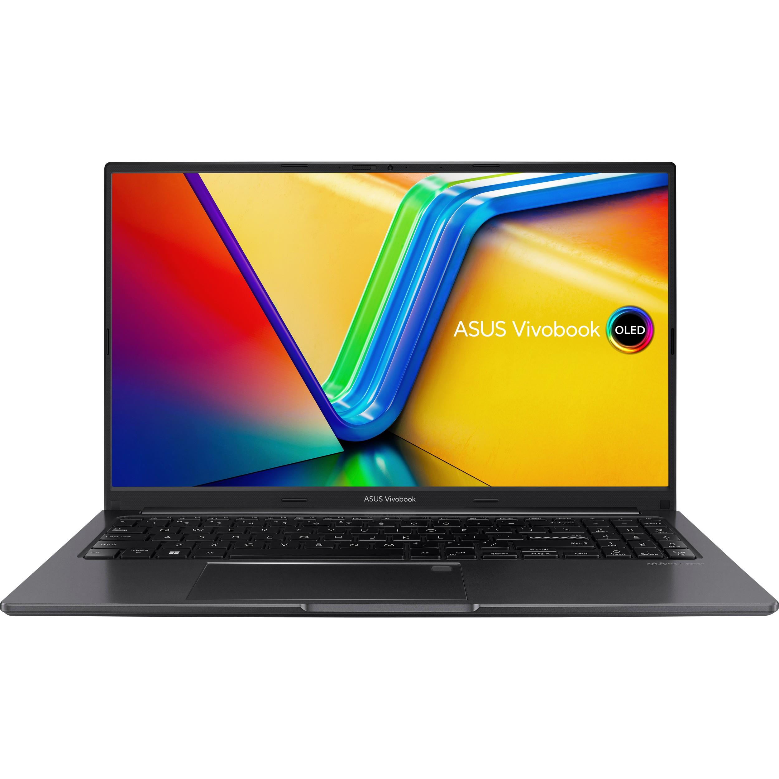 Pilt Asus | Vivobook 15 OLED M1505YA-MA085W | Indie Black | 15.6 " | OLED | 2.8K | Glossy | AMD Ryzen 7 | 7730U | 16 GB | 8GB DDR4 on board + 8GB DDR4 SO-DIMM | SSD 512 GB | AMD Radeon Graphics | GB | Windows 11 Home | 802.11ax | Bluetooth version 5.0 | Keyboard language English | Keyboard backlit | Warranty 24 month(s) | Battery warranty 12 month(s)