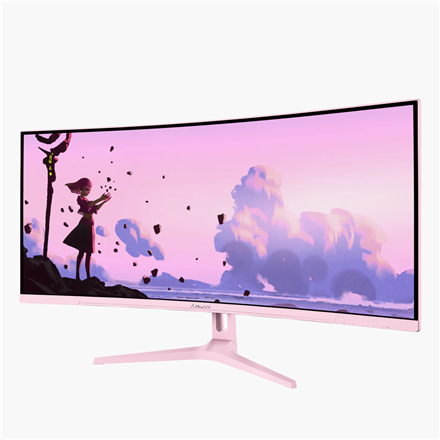 Pilt Arozzi | Nova | 34 " | VA | UWQHD | 21:9 | 165 Hz | 1 ms | 3440 x 1440 pixels | 350 cd/m² | HDMI ports quantity 2 | Pink