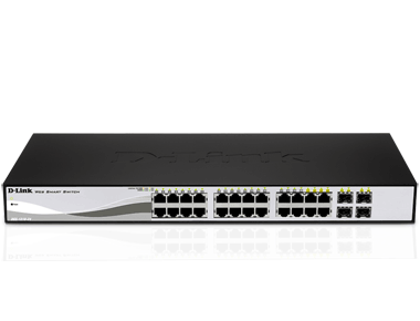 Pilt D-LINK DGS-1210-20, Gigabit Smart Switch with 16 10/100/1000Base-T ports and 4 Gigabit MiniGBIC (SFP) ports, 802.3x Flow Control, 802.3ad Link Aggregation, 802.1Q VLAN, 802.1p Priority Queues, Port mirroring,, Jumbo Frame support, 802.1D STP, ACL, LLDP, Cable Diagnostics, Auto Surveillance VLAN, Auto Voice VLAN, | D-Link | Managed L2 | Desktop | 24 month(s)