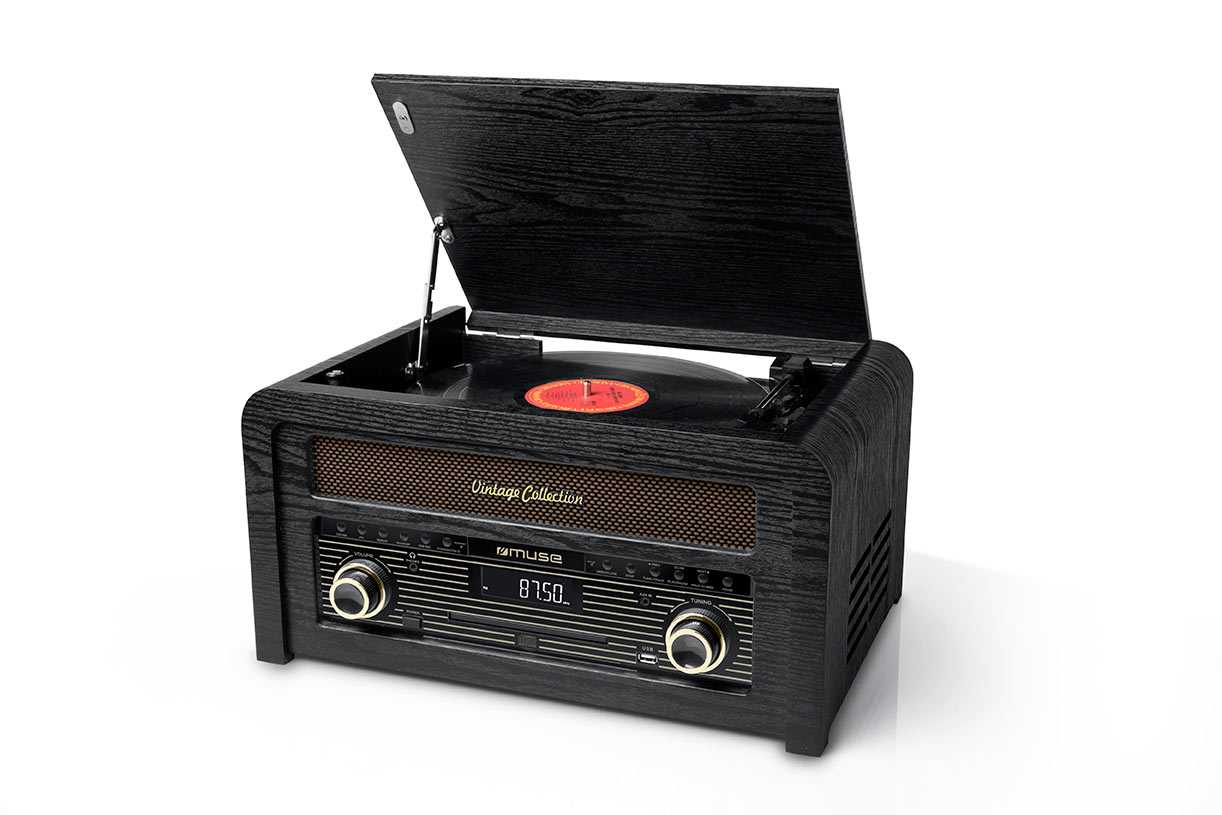 Pilt Muse | MT-115W | Turntable micro system | USB port | AUX in | CD player | FM radio | Wireless connection