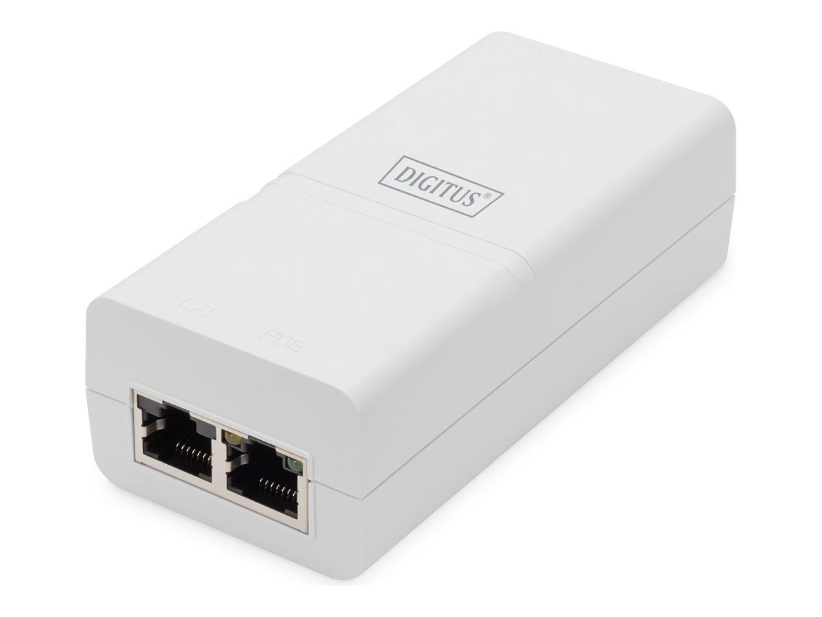 Pilt Digitus | Gigabit Ethernet PoE+ Injector | DN-95132 | 10/100/1000 Mbit/s | Ethernet LAN (RJ-45) ports 1xRJ-45 10/100/1000 Mbps Gigabit