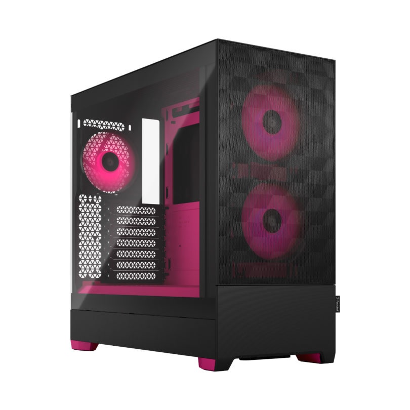 Pilt Fractal Design | Pop Air RGB | Side window | Magenta Core TG Clear Tint | ATX, mATX, Mini ITX | Power supply included No | ATX