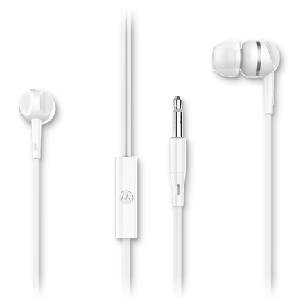 Pilt Motorola | Headphones | Earbuds 105 | In-ear Built-in microphone | In-ear | 3.5 mm plug | White