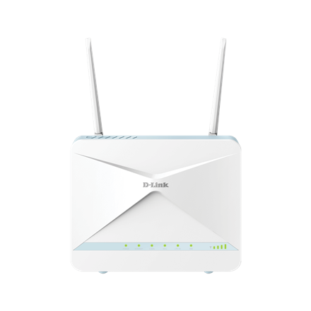 Pilt D-Link | AX1500 4G CAT6 Smart Router | G416/E | 802.11ax | 300+1201 Mbit/s | 10/100/1000 Mbit/s | Ethernet LAN (RJ-45) ports 3 | Mesh Support Yes | MU-MiMO Yes | No mobile broadband | Antenna type External