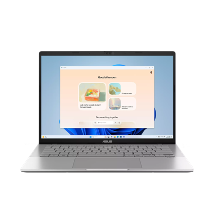 Pilt Asus Vivobook S14 S3407VA-LY076W | Cool Silver | 14 " | IPS | WUXGA | 1920 x 1200 pixels | Anti-glare | Intel Core 5 | 210H | 16 GB | DDR5 | Solid-state drive capacity 512 GB | Intel UHD Graphics | Windows 11 Home | 802.11ax | Bluetooth version 5.3 | Keyboard language English | Keyboard backlit | Warranty 24 month(s)