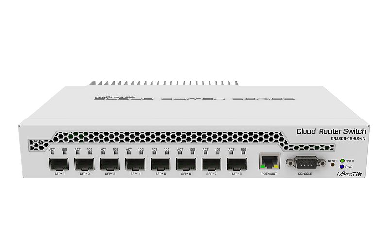 Pilt MikroTik | Switch | CRS309-1G-8S+IN | Web managed | Desktop | 1 Gbps (RJ-45) ports quantity 1 | SFP+ ports quantity 8