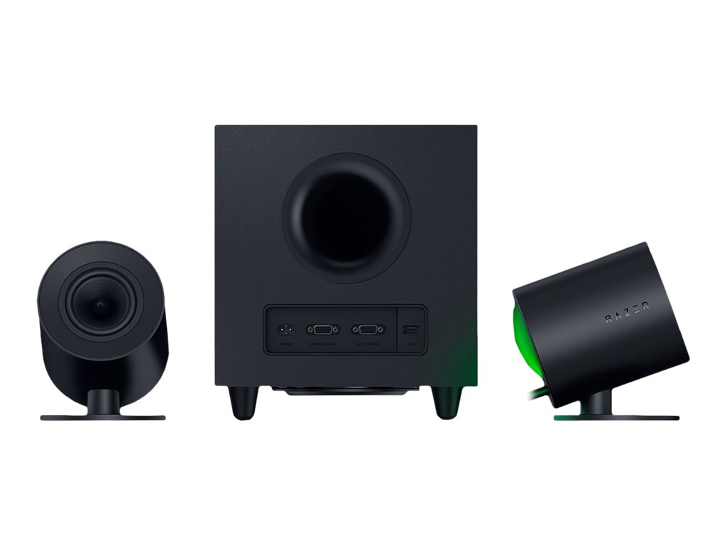 Pilt Razer | Gaming Speakers with wired subwoofer | Nommo V2 - 2.1 | Bluetooth | Black