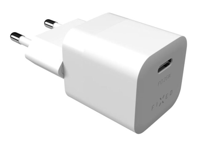 Pilt Fixed | Mini USB-C Travel Charger, 25W | FIXC25M-C-WH