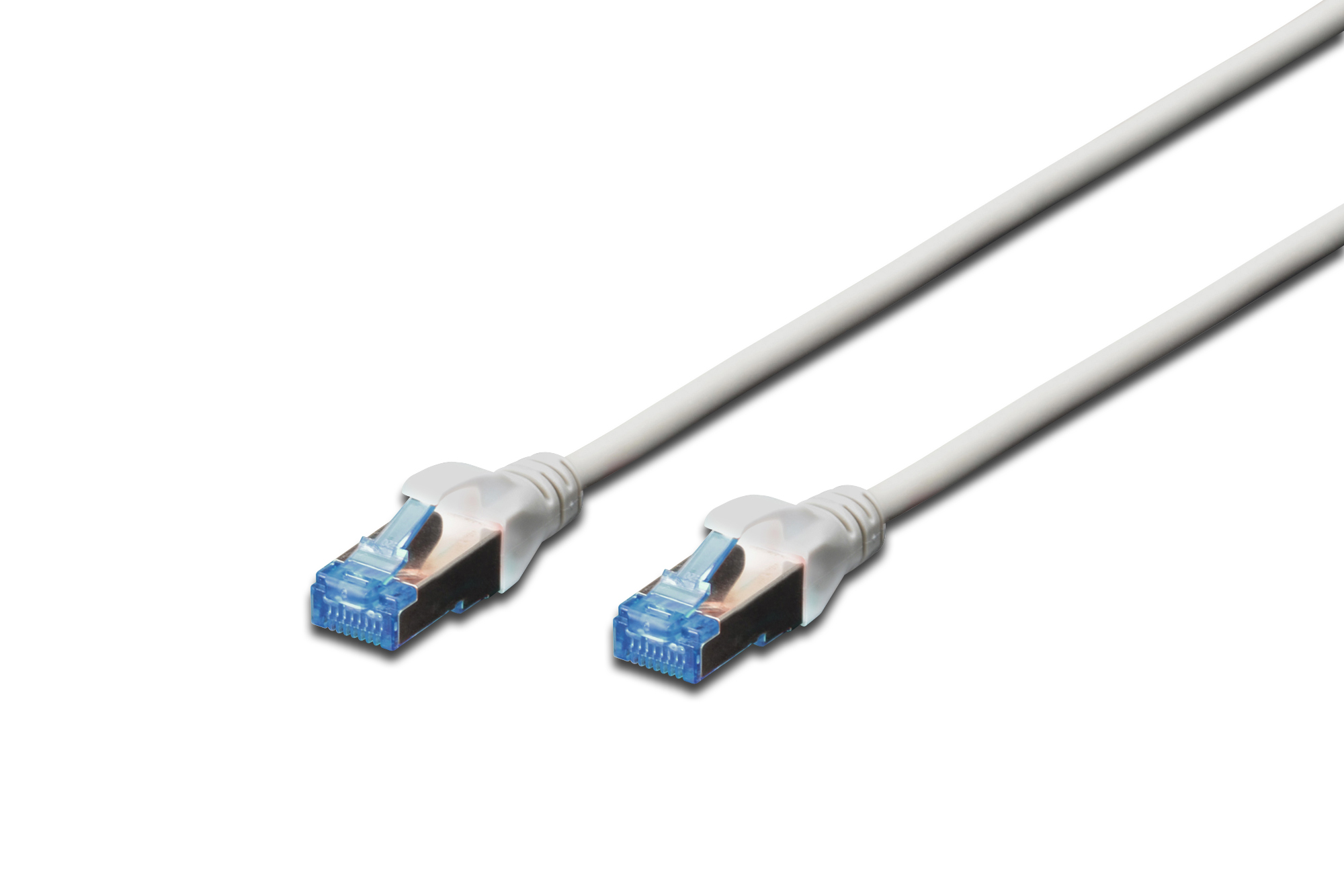 Pilt Digitus | Patch cord | CAT 5e F-UTP | PVC AWG 26/7 | 3 m | Grey | Modular RJ45 (8/8) plug