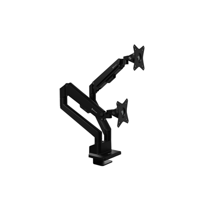 Pilt Arozzi Desk Mount | Neo Duo - Gas Spring Monitor Arm AZ-ALZARE-NEO-DUO-BK | Tilt, Swivel, Rotation | Maximum weight (capacity) 9 kg | Black