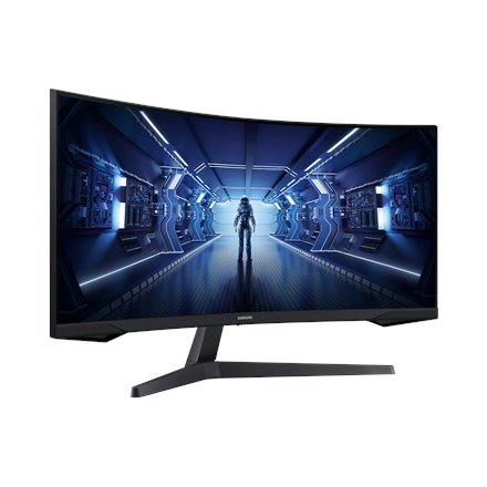 Pilt Samsung | Curved Monitor | LC34G55TWWPXEN | 34 " | VA | UWQHD | 21:9 | 165 Hz | 1 ms | 3440 x 1440 | 250 cd/m² | HDMI ports quantity 1 | Black | Warranty 24 month(s)