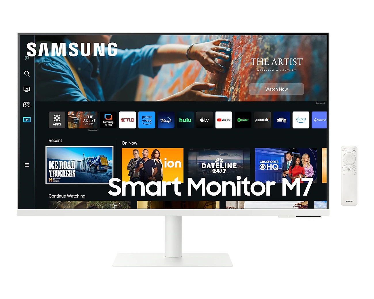 Pilt Samsung | Smart Monitor | LS32CM703UUXDU | 32 " | VA | 4K | 16:9 | 60 Hz | 4 ms | 3840 x 2160 | 300 cd/m² | HDMI ports quantity 2 | White