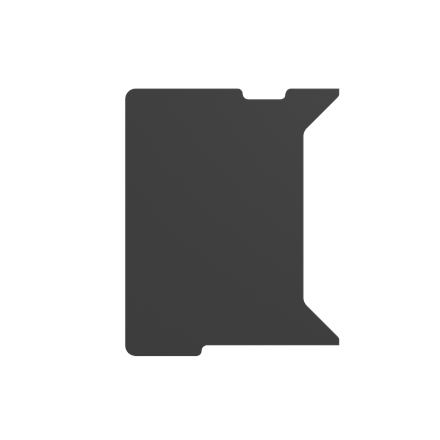 Pilt Genesis | Holm Modular Side Desk Top Left 60cm | NDS-2282 | Anthracite Black