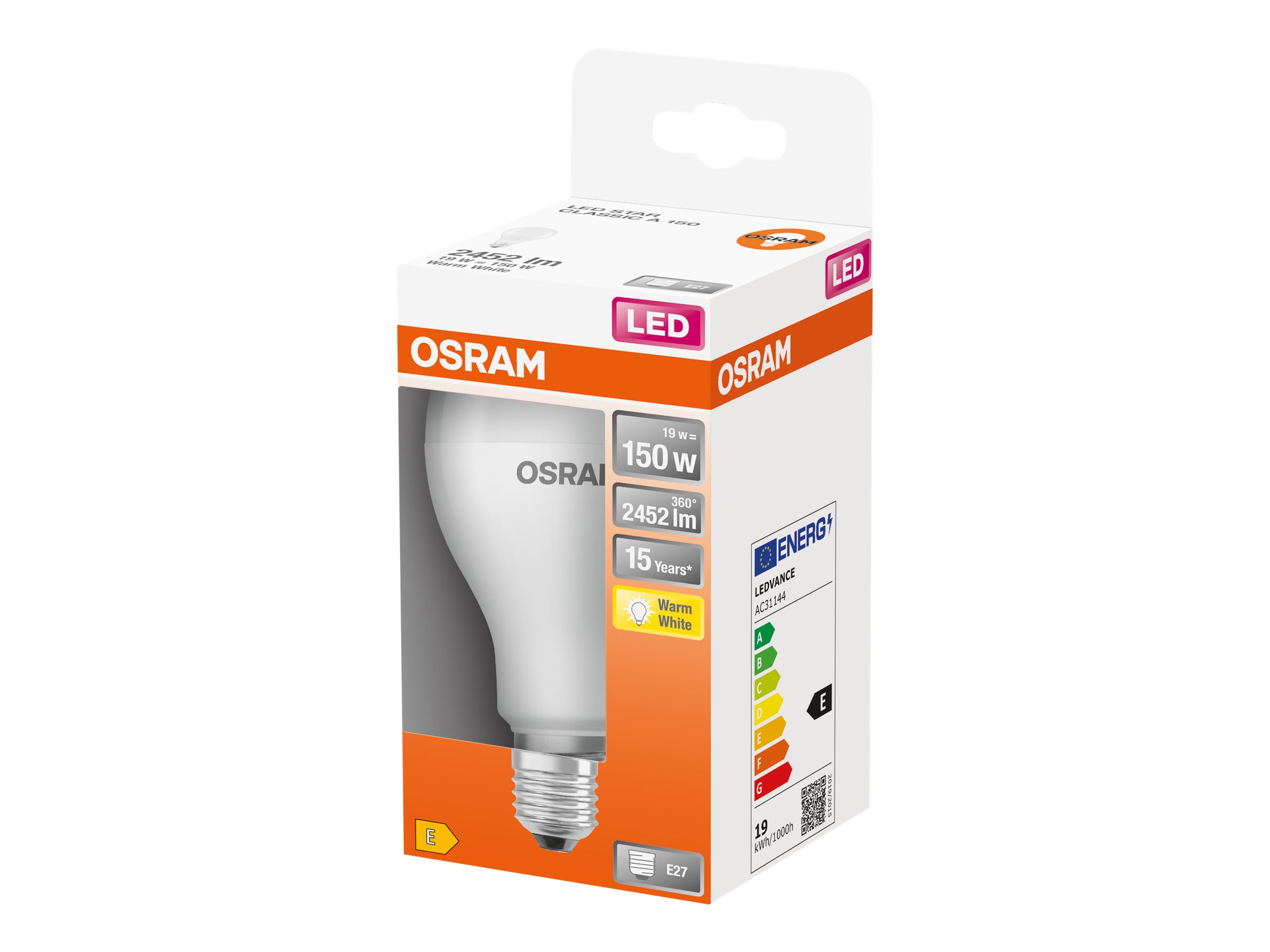 Pilt OsramParathom Classic LEDE2719 WWarm White