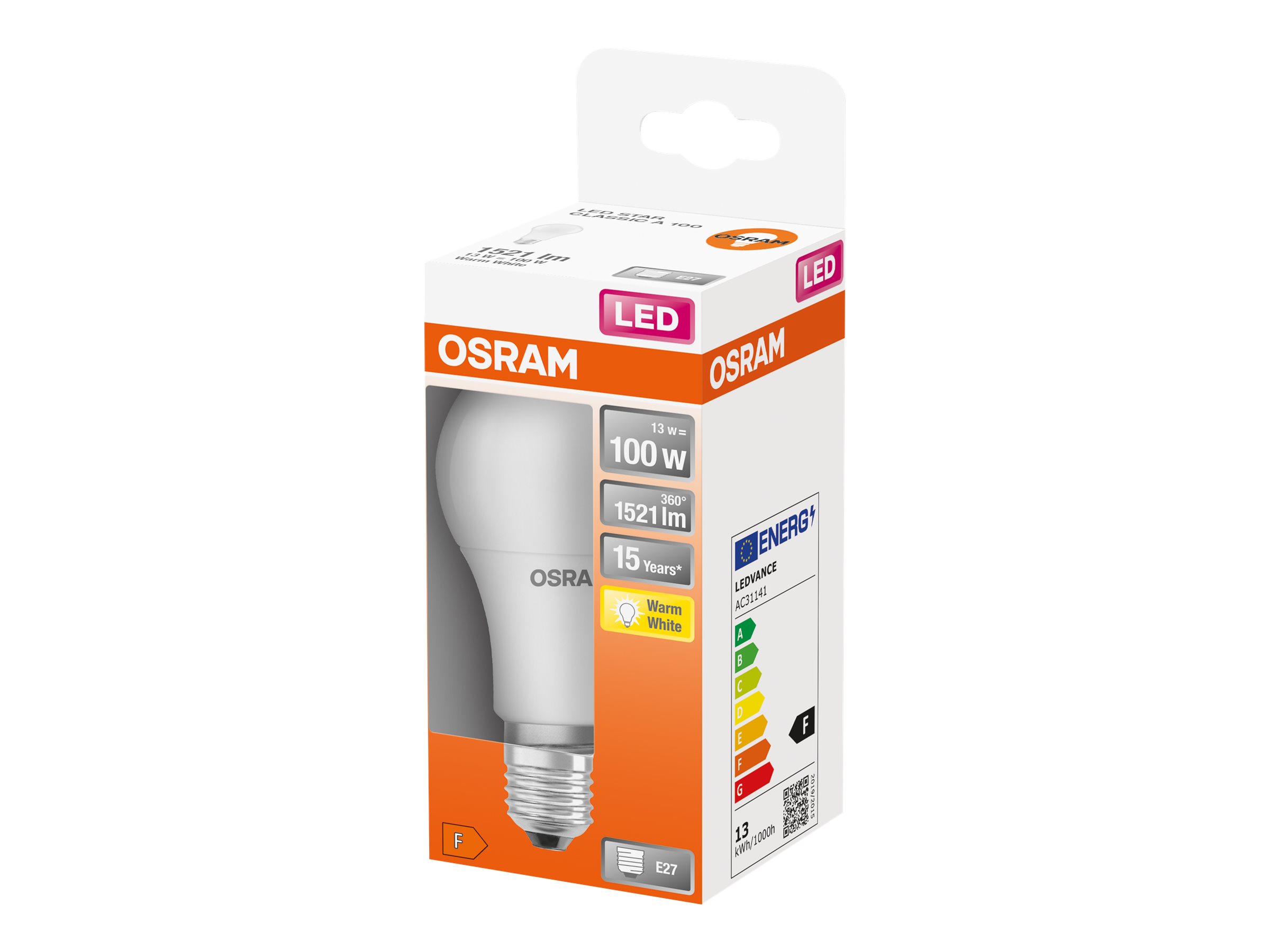 Pilt OsramParathom Classic LEDE2713 WWarm White