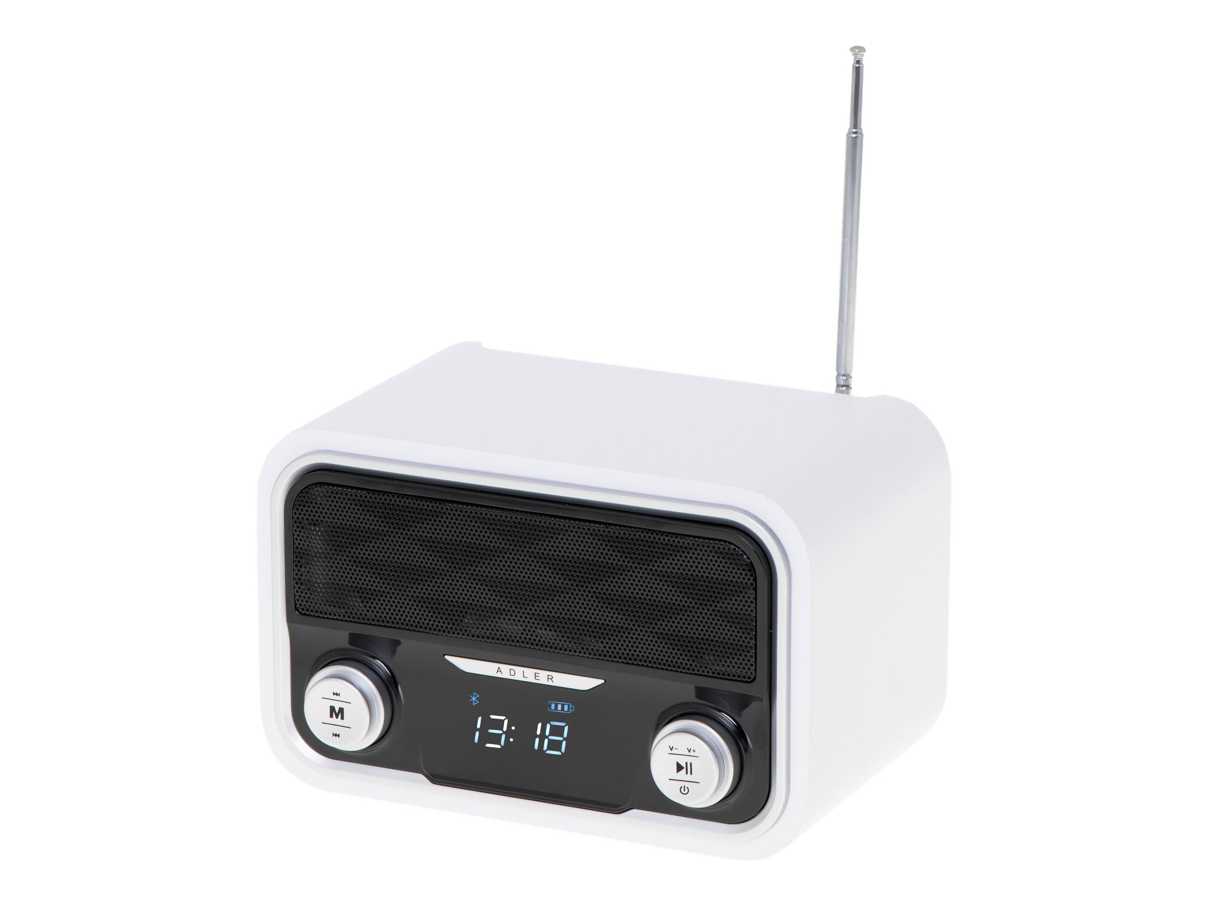 Pilt Adler | AD 1185 | Bluetooth Radio | AUX in | White