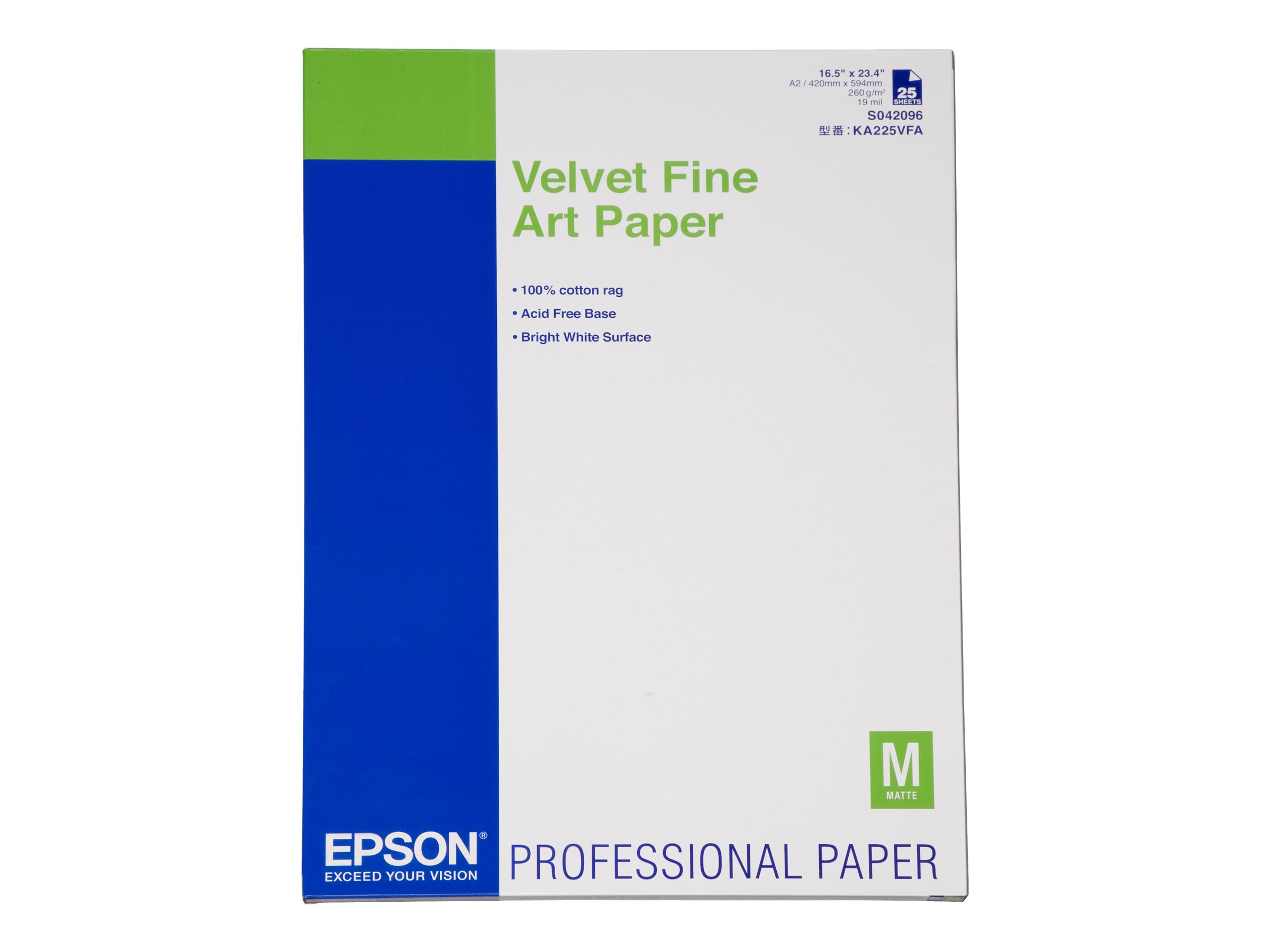 Pilt Velvet Fine Art Paper, DIN A2 | 260 g/m² | A2 | Art Paper