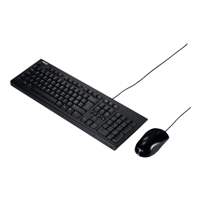 Pilt Asus | Black | U2000 | Keyboard and Mouse Set | Wired | Mouse included | EN | Black | 585 g