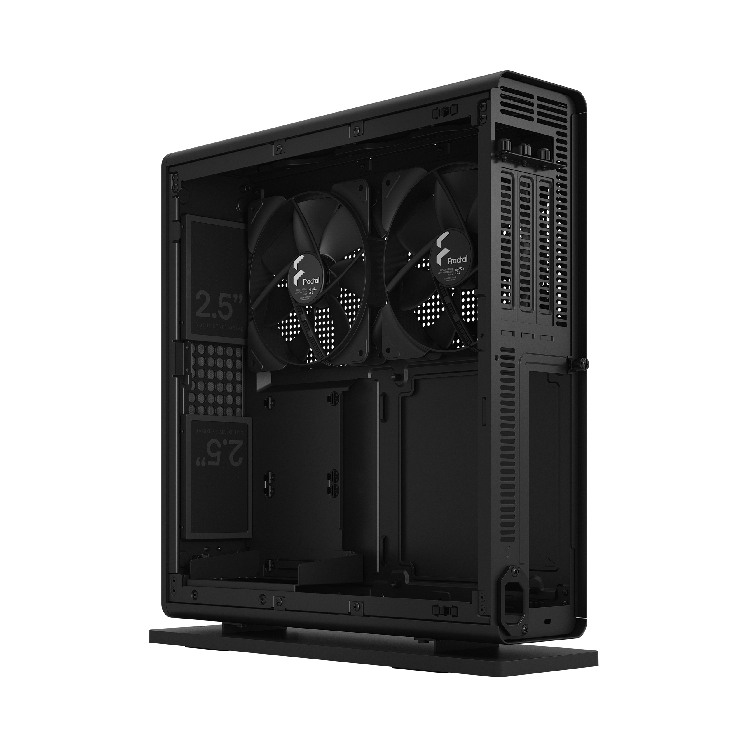 Pilt Fractal Design | Ridge | FD-C-RID1N-11 | Black | Mini ITX | Power supply included No | SFX, SFX-L