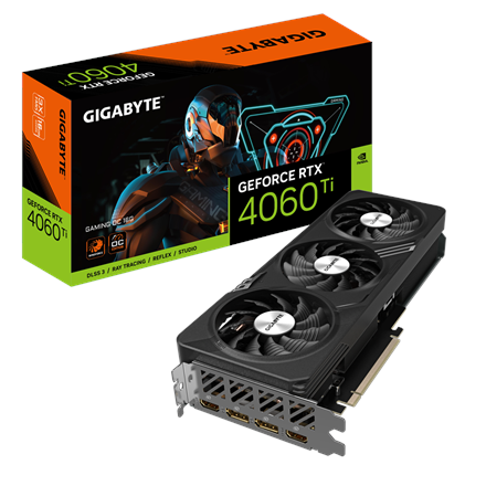 Pilt Gigabyte | GV-N406TGAMING OC-16GD 1.0 | NVIDIA | 16 GB | GeForce RTX 4060 | GDDR6 | HDMI ports quantity 2 | PCI-E 4.0 | Memory clock speed 18000 MHz