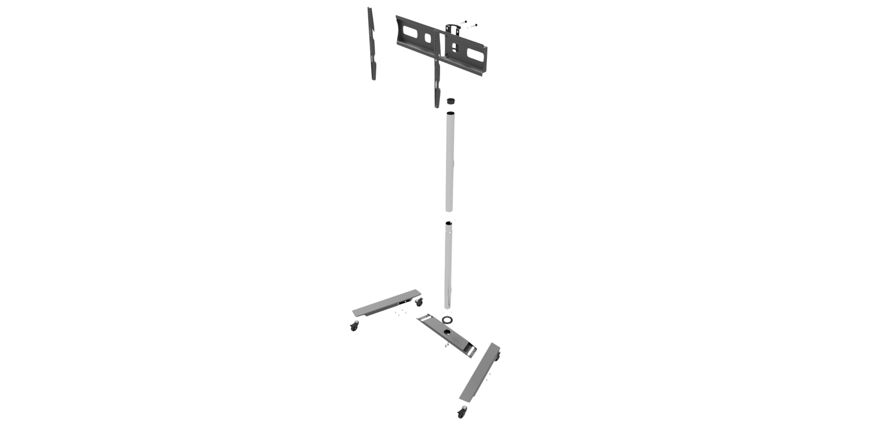 Pilt EDBAK | Floor stand | TR5E | Trolleys & Stands | 42-65 " | Maximum weight (capacity) 50 kg | Black