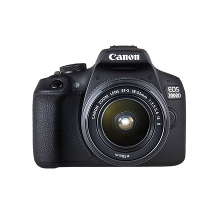 Pilt Canon | EOS | 2000D 18-55 IS II EU26 | SLR Camera Kit | Megapixel 24.1 MP | Image stabilizer | ISO sensitivity (max) 12800 | Display diagonal 3.0 " | Wi-Fi | Video recording | APS-C | Black